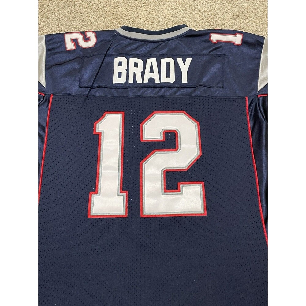 New England Patriots Tom Brady #12 Reebok Jersey NFL Equipment Mens Sz 54 - Picture 3 of 6